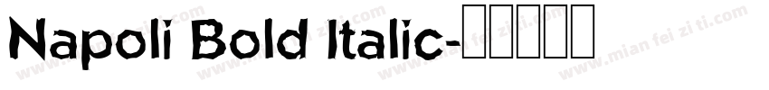 Napoli Bold Italic字体转换